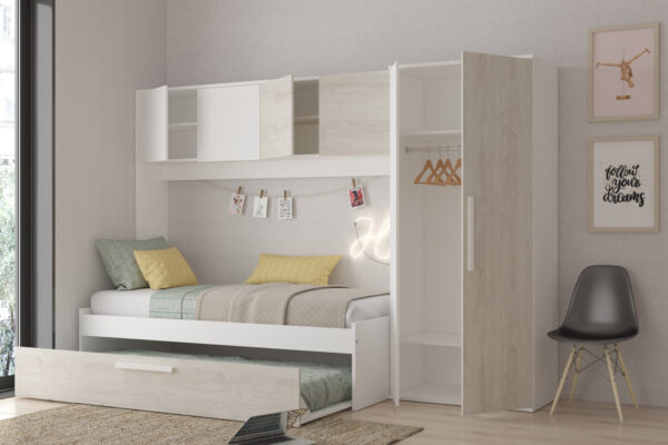 Compact bed with wardrobe Artik – Image 2