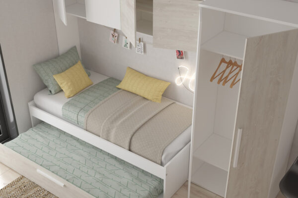 Compact bed with wardrobe Artik – Image 3