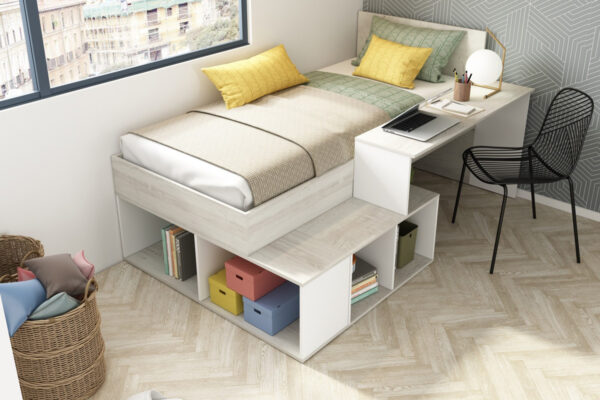 Trundle bed with reversible desk Blake – Image 2