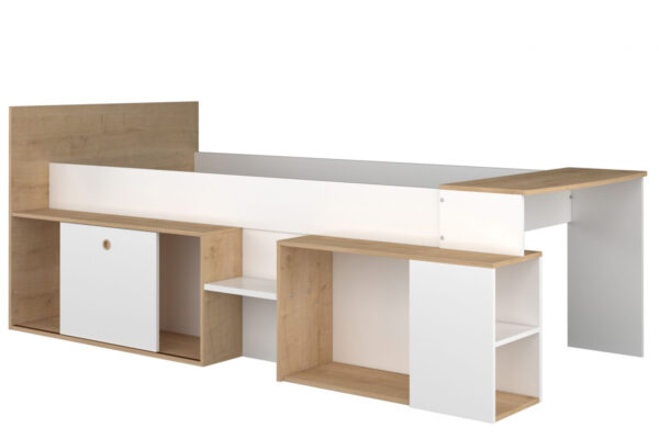 Single bed with desk Gaby - Image 4