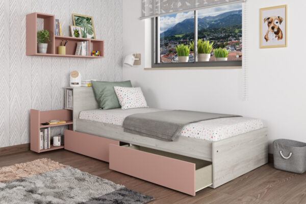 Bed with nightstand and drawers Jazz – Image 2