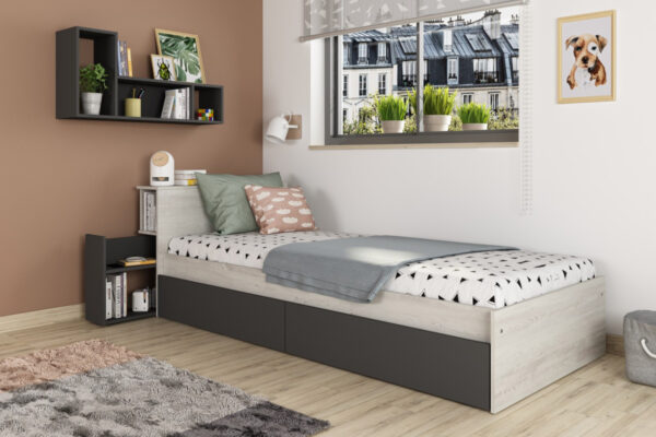 Bed with nightstand and drawers Jazz – Image 3