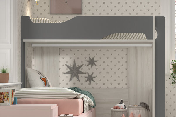 Space Saving Kids Furniture F815 - Mezzanine Bed