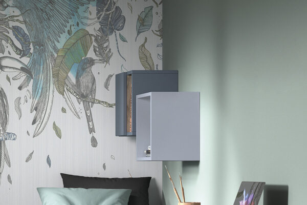 Teenage bed F822 - Floating Cubes