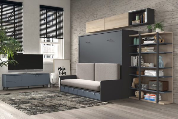Murphy Bed With Built-in Sofa F850 - TV unit