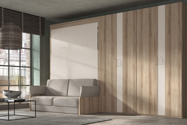 Murphy Bed With Built-in Sofa F852 - Wardrobe