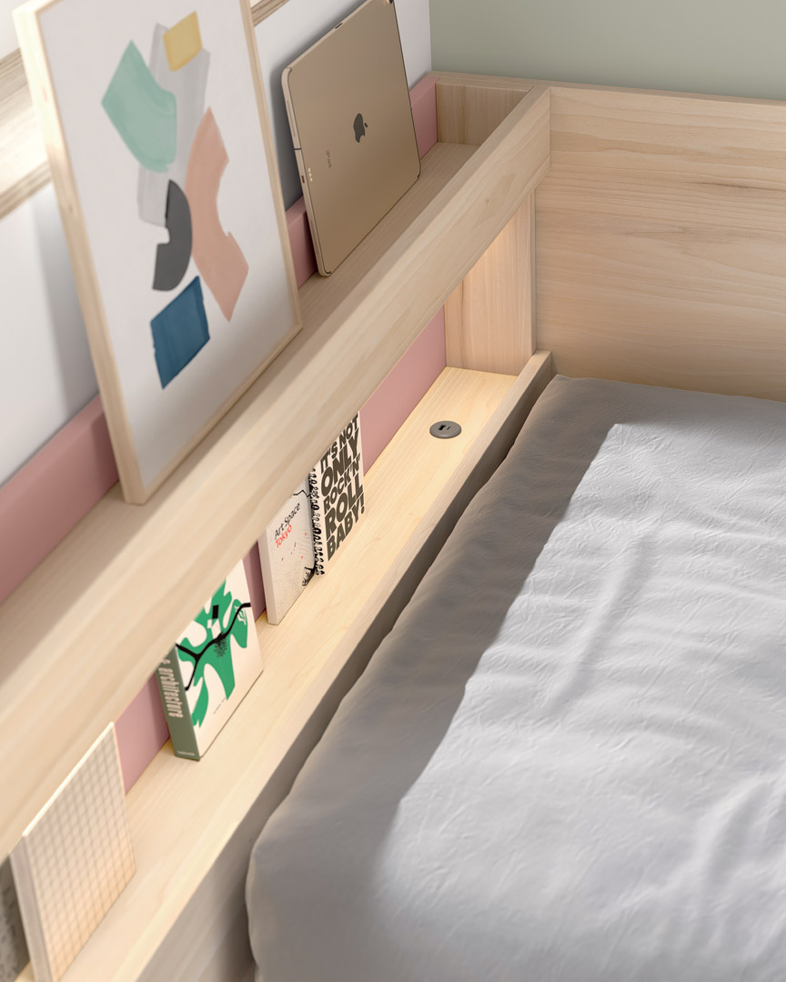 Roséline Elevated Teen Bed – Image 7
