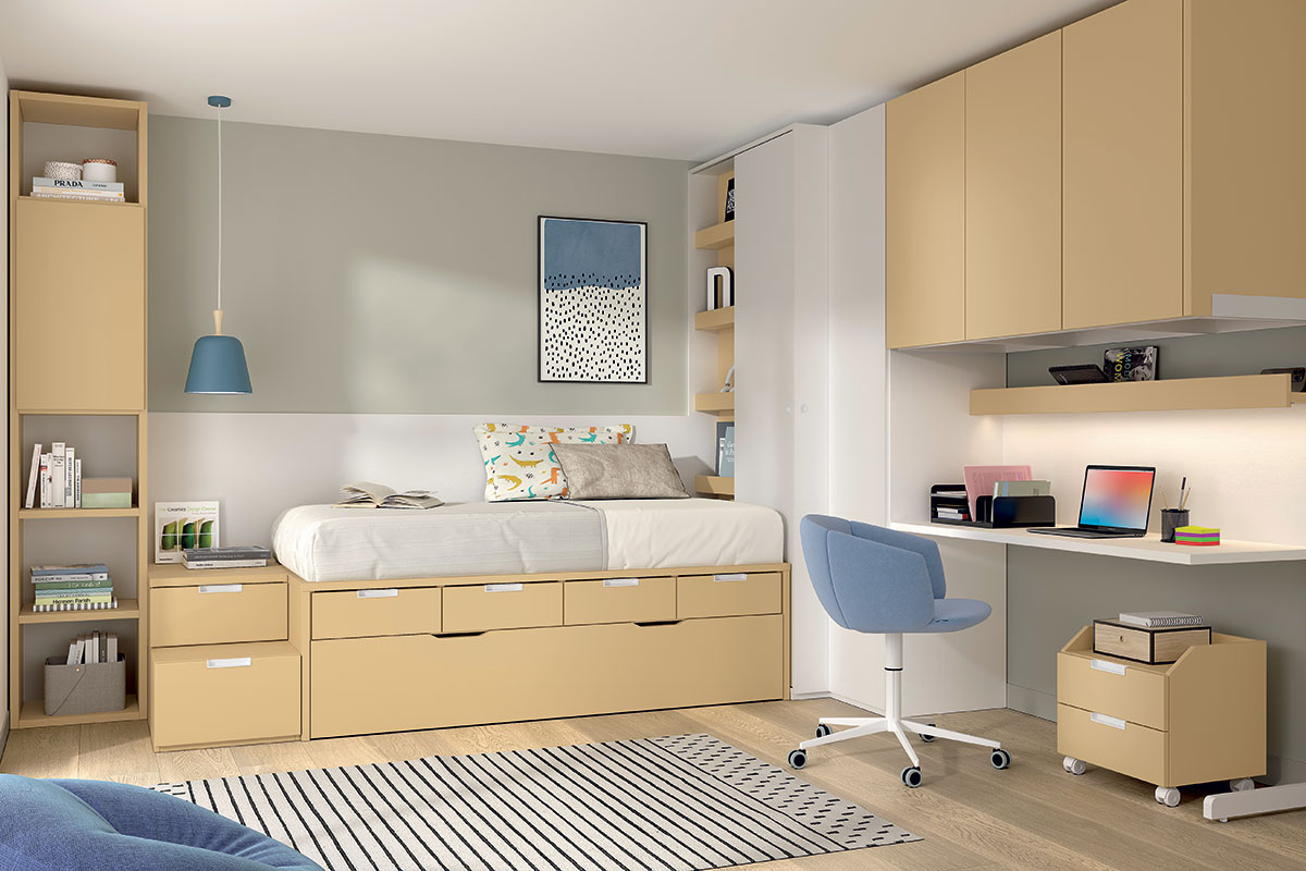 Caramelo Studio Teen Storage Bed