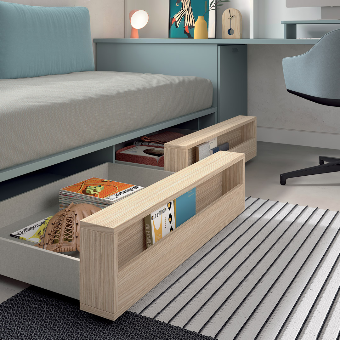 Atlas Curve Teen Bed with Desk & Wardrobe - Image 5