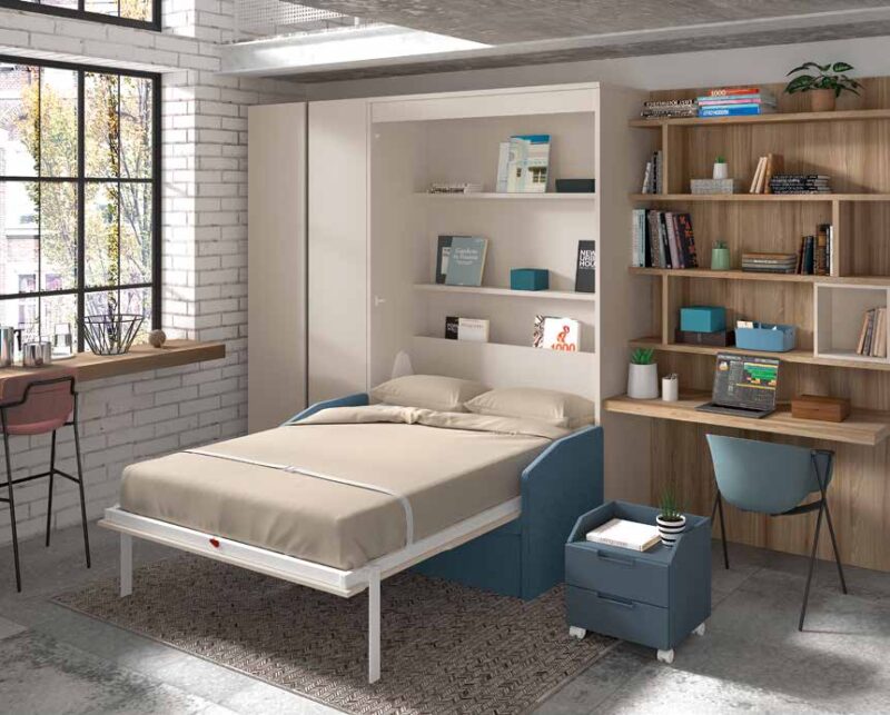 Murphy Bed With Built-in Sofa F849 - Image 2